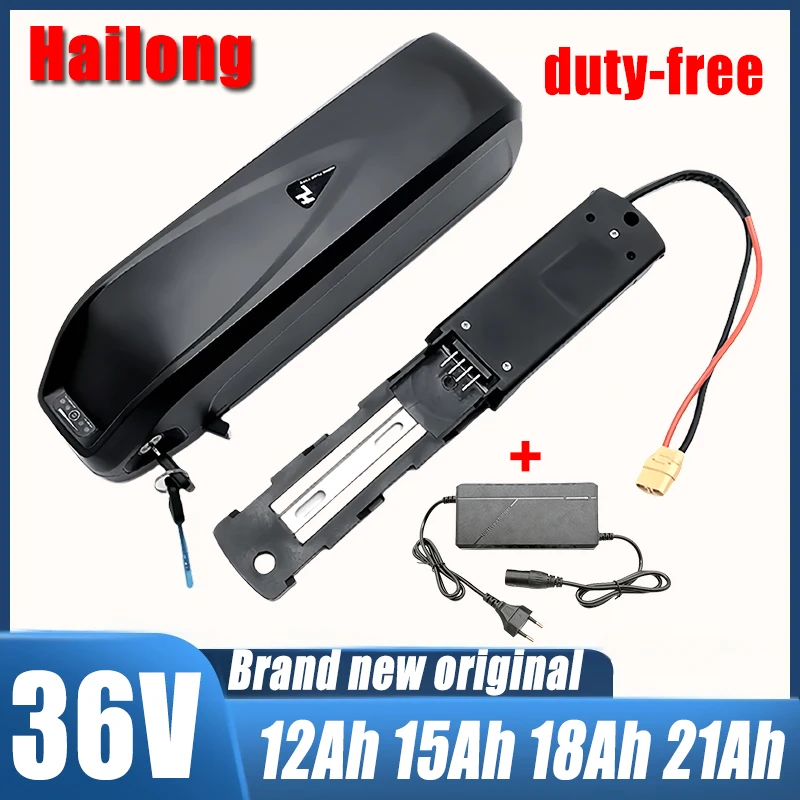 

2024 new Hailong 36v 48v 52v 10Ah 12ah 15ah 18ah electric bicycle battery with built-in BMS 500w-1500w rechargeable battery pack