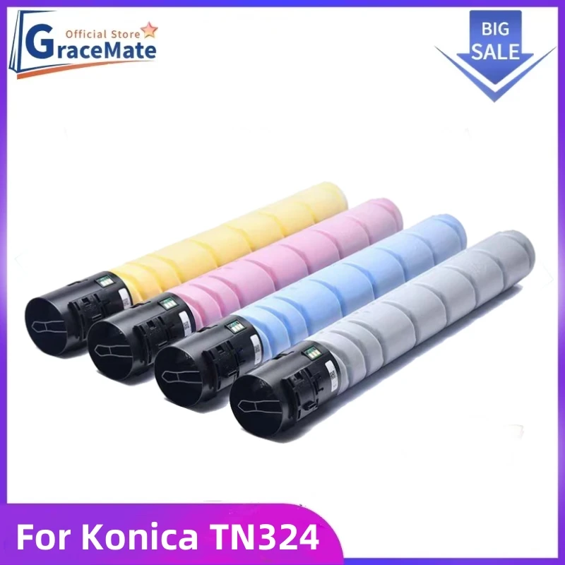 

TN324 Совместим с Konica Minolta Bizhub TN-324Y TN-324K TN-324M TN-324C TN324 Комплект тонера C258 C308 C368 258 308 368