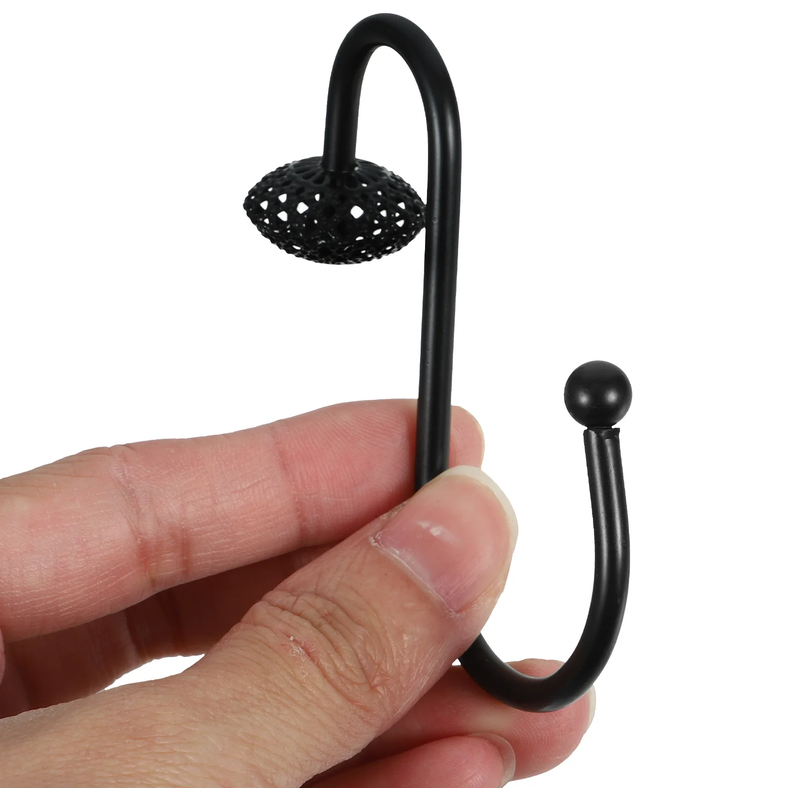 12 قطعة S بيند دش الستار السنانير الصلبة الحديد عقد قوي قابلة لإعادة الاستخدام سهلة الشريحة للحمام غرفة نوم الستائر الحديثة الحد الأدنى نمط #6