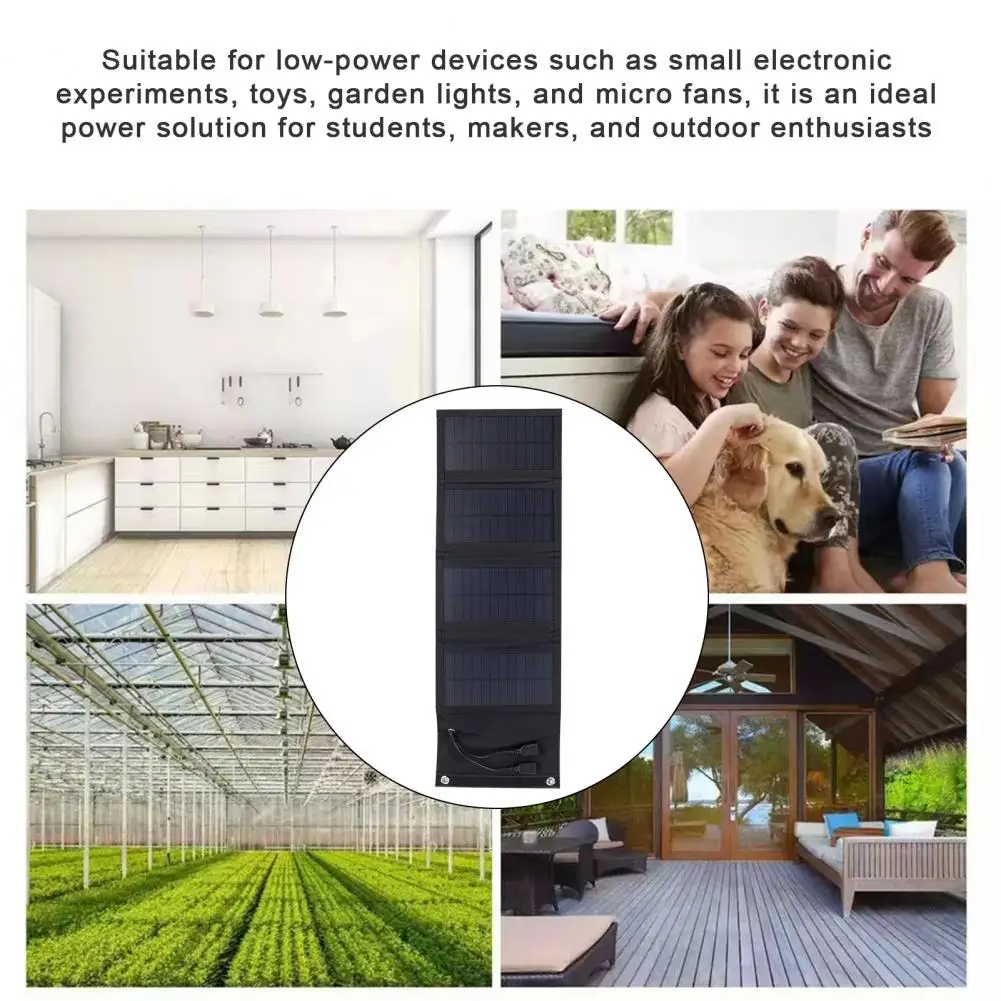 Lightweight Solar Panel Foldable Solar Panel Charger 7w Portable Emergency Power Bank High-power Output with for Phones