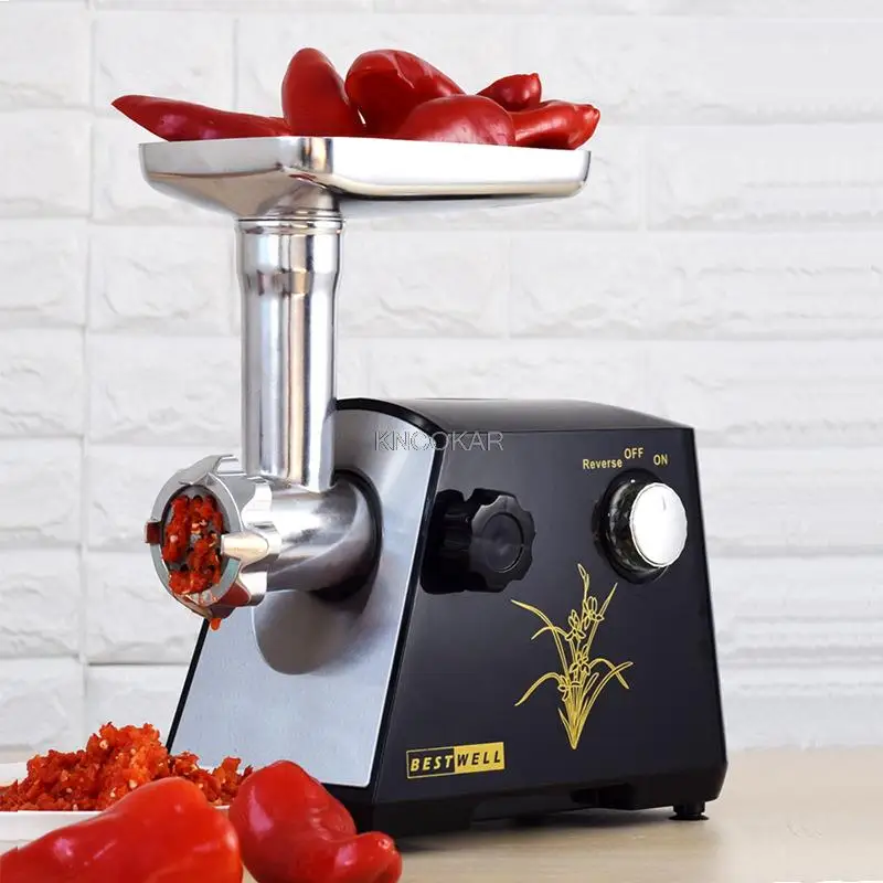220V Meat Grinder Household Electric European Standard American Standard  Sausage Machine Small Business 400W
