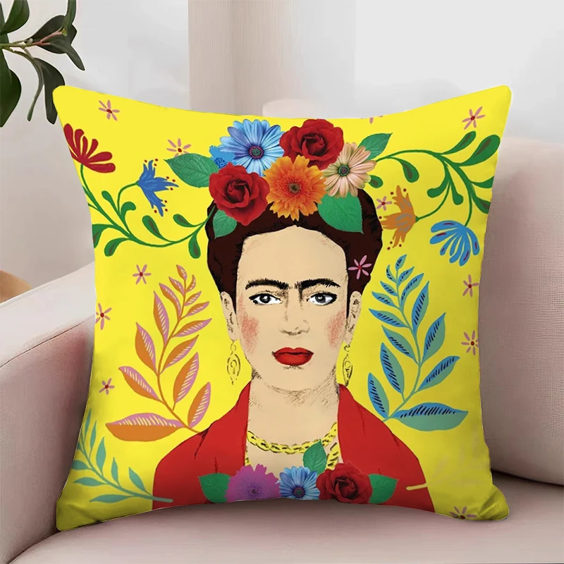 Decorative Pillowcase 40x40 F-Frida K-Kahlo Aesthetic Room Decoration Pillow Covers Decorative Luxury Cushion Cover for Pillow