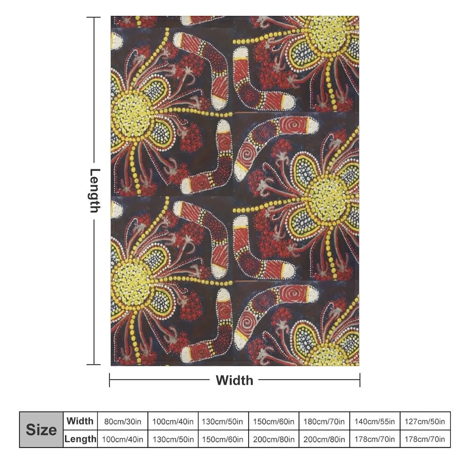 Aboriginal art - learn and bloom Throw Blanket Comforter For Decorative Sofa Blankets