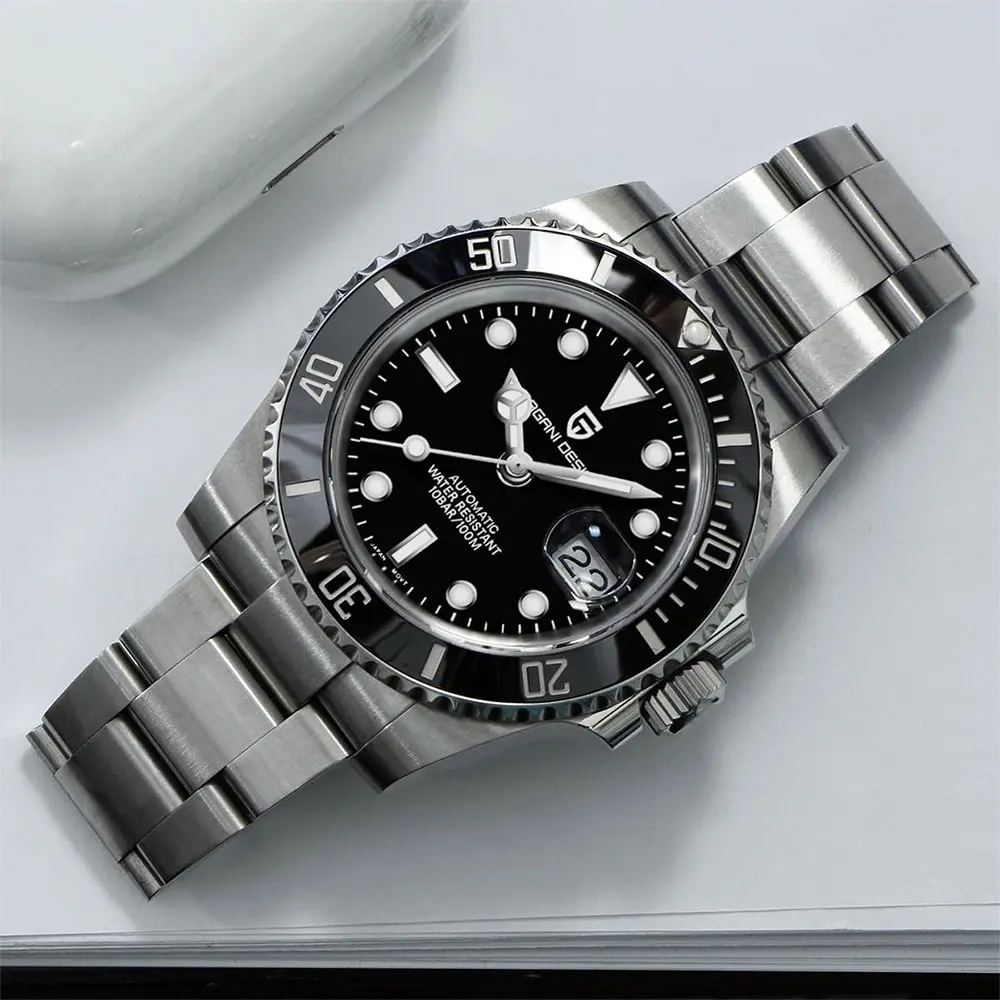 

Diving Watch PAGANI DESIGN Automatic Watches Men Top Brand 43mm Mechanical Wristwatch Stainless Steel 100M Waterproof Men Watch