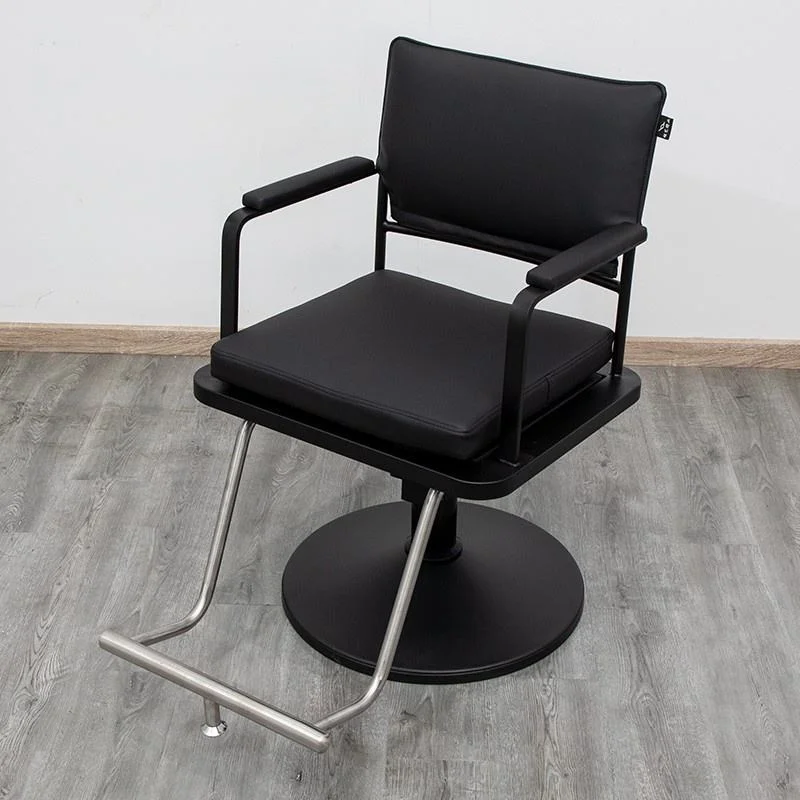 /Modern Design Rotatable Trendy High-End Perm Dye Chair /Metal Salon Chair Lift-Style Barber Chair With Leather Seat