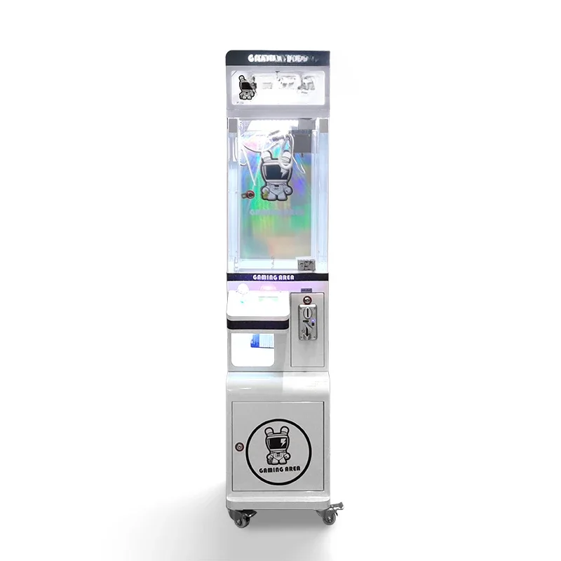 

Unique and Different White Mini Claw Machine with Bill Acceptor and Prize Box Crane Arcade Vending Machine on sale
