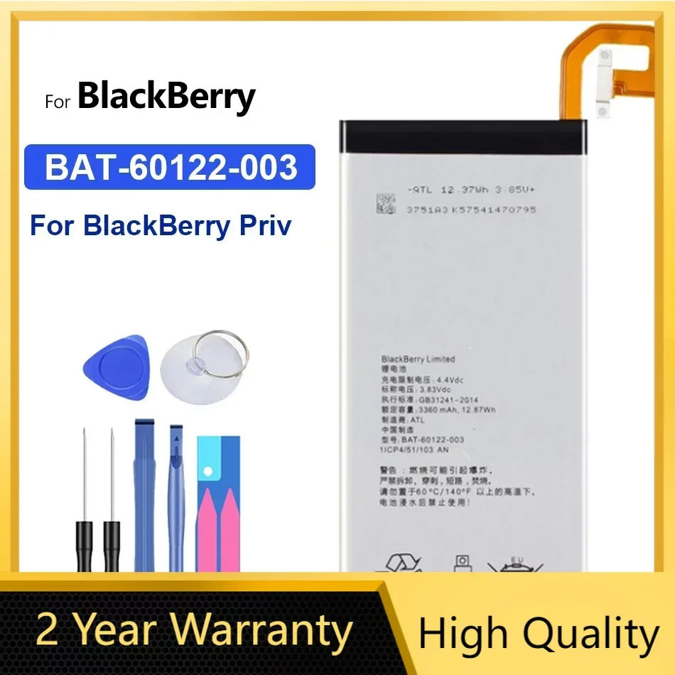 

YKaiserin BAT-60122-003 Battery for BlackBerry Priv with Tracking Number, 3360mAh