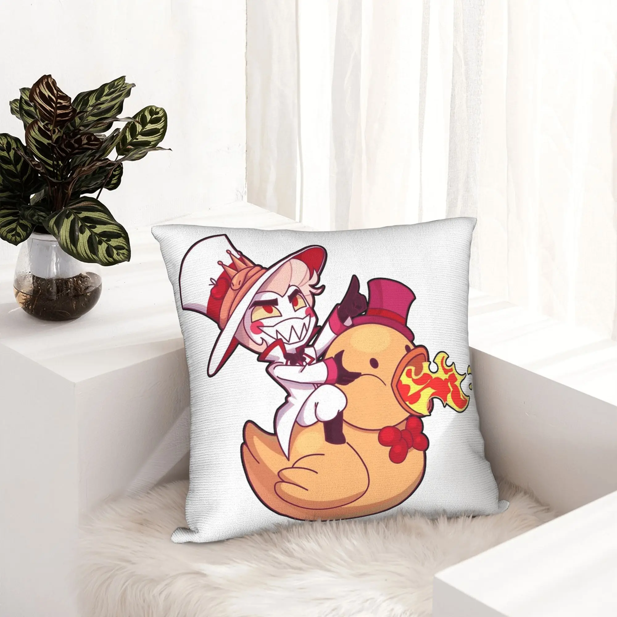 Lucifer Hazbins Hotels Pillowcase Printing Cushion Cover Decorations  Throw Pillow Case Cover Home Square