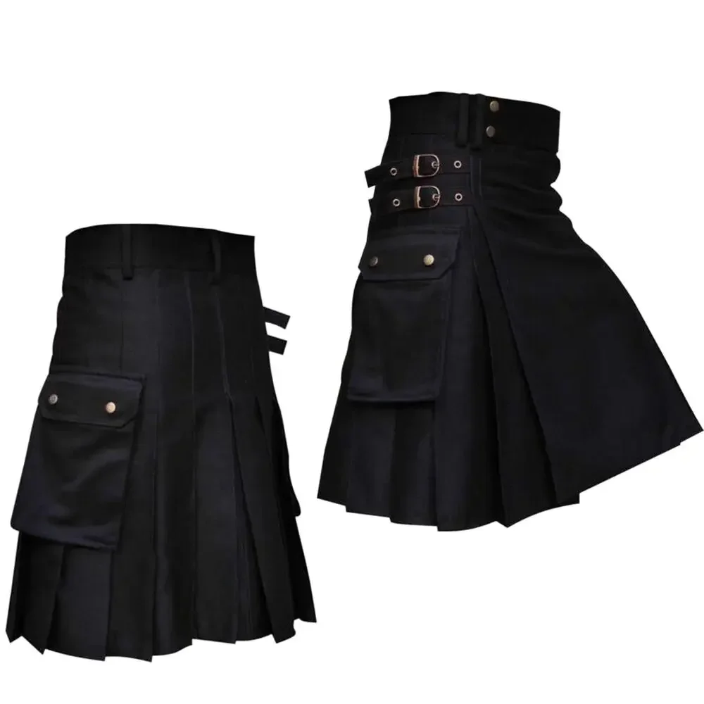 

Kilts Men's Utility Kilt for Men Modern Hybrid Cotton & Tartan Kilts Scottish