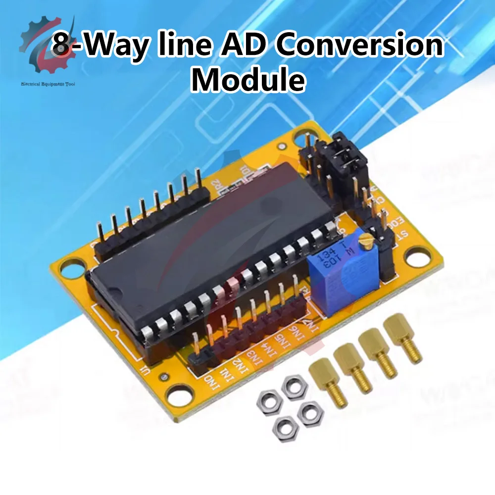 ADC0809 Module 8-bit/8-channel Parallel Ad Conversion Module Circuit Microcontroller Analog-to-digital Conversion