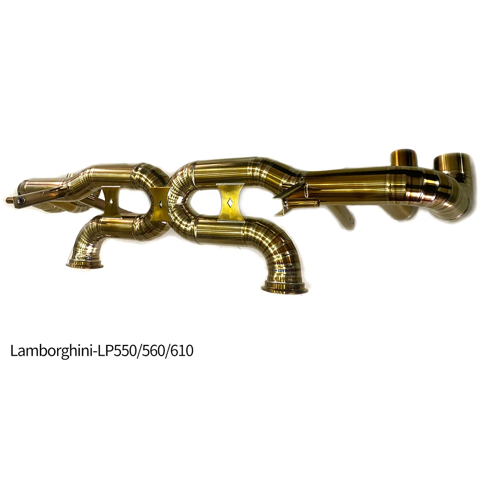 2014-2023 Titanium Catback Exhaust System for LP550 560 610 Stainless Steel Escape Exhaust Pipe with Box Packing Valvetronic