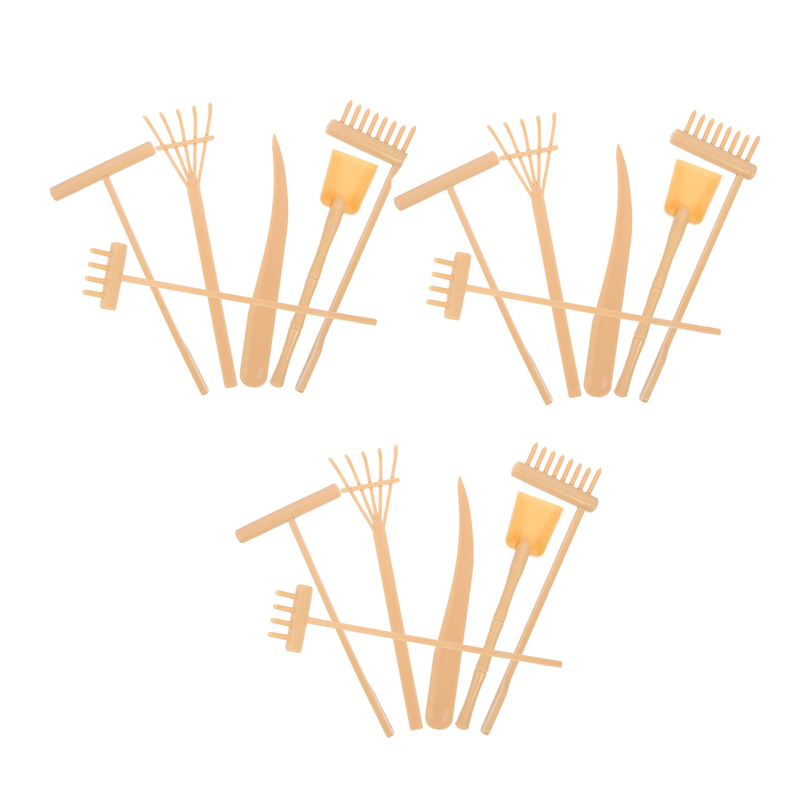 

3 set Mini Zen Garden Rake Tools Set Small Sand Rakes For Desktop Rock Art Drawing Zen Sand Painting Rake For Meditation