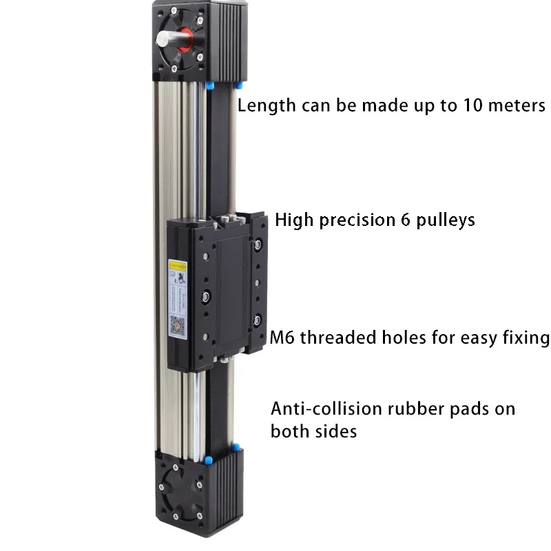 LHA60125 Precision Synchronous Motion Belt Slide Module XYZ Axis Gantry Linear Shaft Actuator Guide Rail Lifting Reciprocating