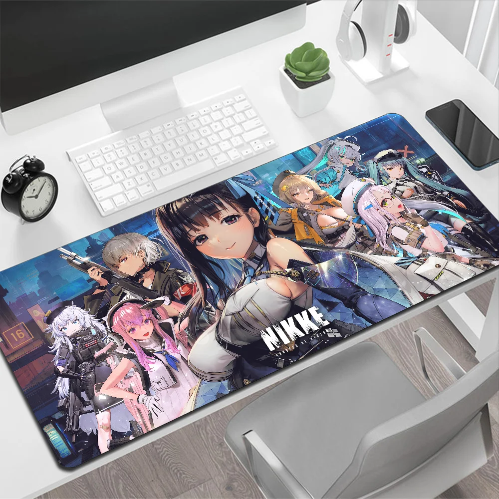 Goddess of Victory Nikke Large Mouse Pad Gaming Mouse Pad PC Gamer Computer Mouse Mat Big Mousepad XXL Carpet Keyboard Desk Mat