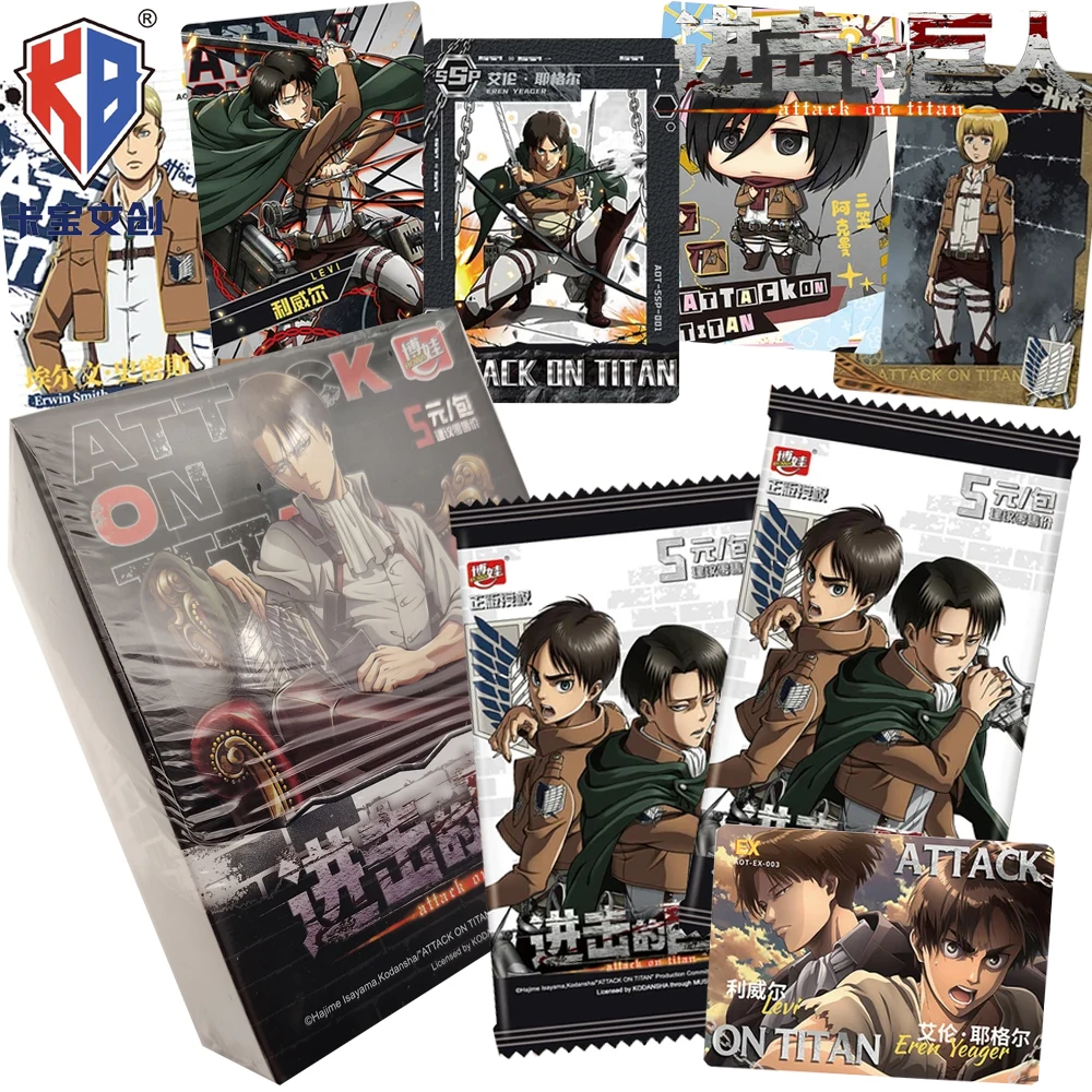kabao公式進撃の巨人コレクションカード-日本アニメ-熱血クール高品質キャラクター周辺グッズクリエイティブカード
