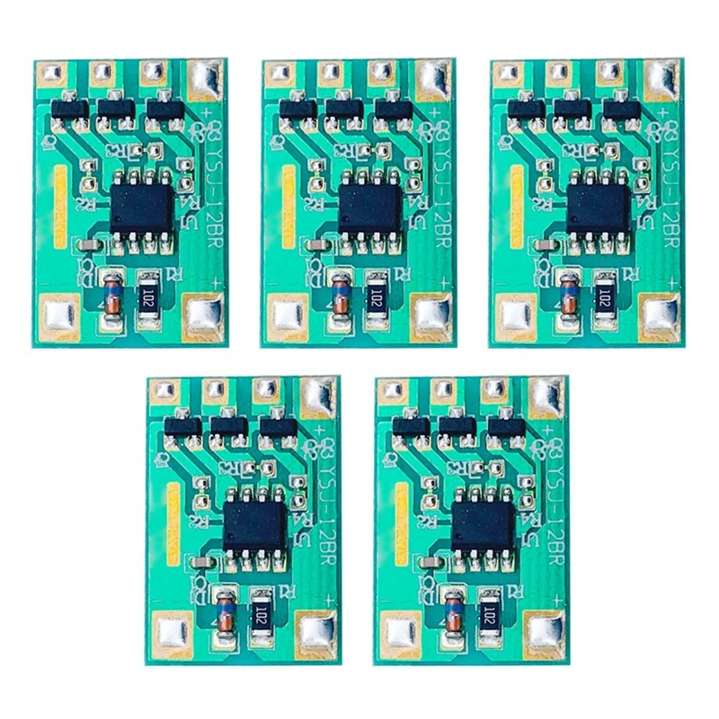 5 pezzi controller di luce sfumata dimmer automatico modulo driver di luce respiratoria DC 3-12V con chip IC lampeggiante lento facile installazione