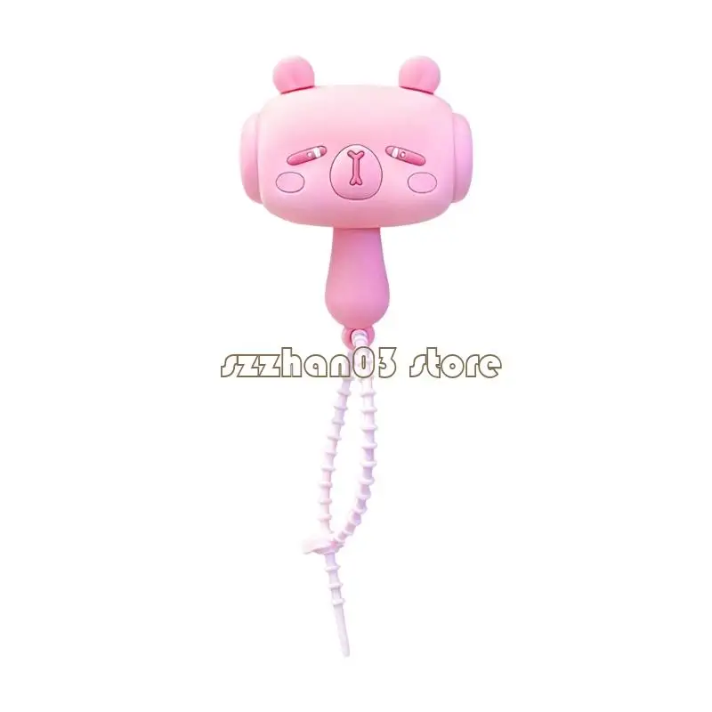 367C Adorable Capybaras Hammer Keychain With Sound Silicone PVC Shaker Toy For Children Backpack Decoration Gift