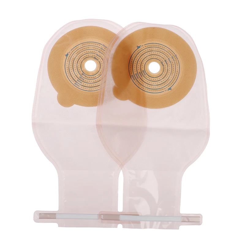 10Pcs Colostomy Bags 25-60mm Stoma Pouch Bags One-piece Open Clip Ostomy Bags