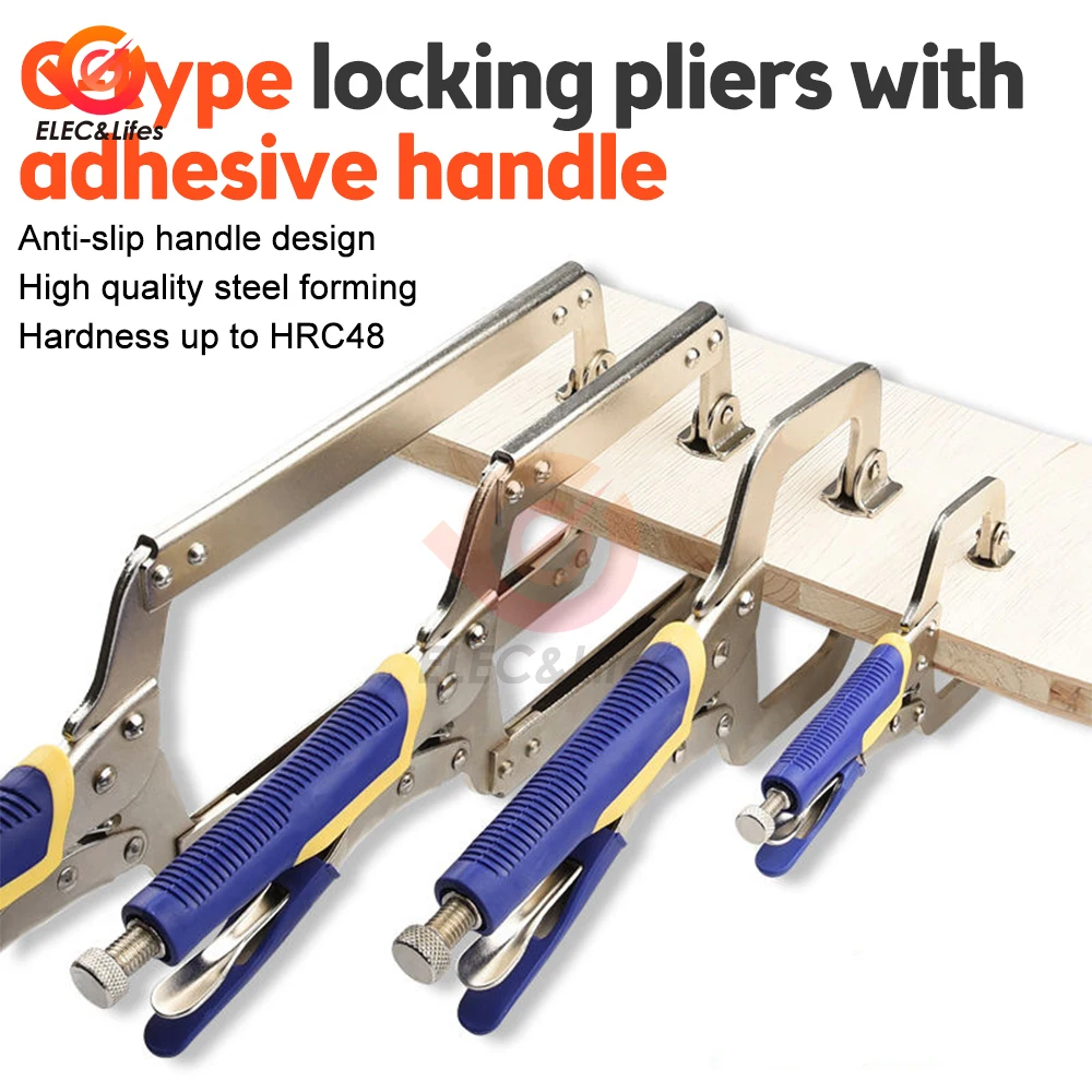 6/9/11/14/18 Inch C Type Multi-function Steel Clip Locking Plier Pincers Woodworking Clamps Clips Face Clamp Hand Tool