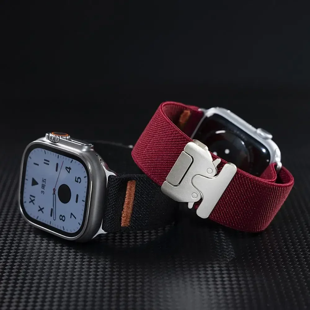 Nylon Strap for Apple Watch ba - Parachute Strap Elastic 리뷰 및 가격