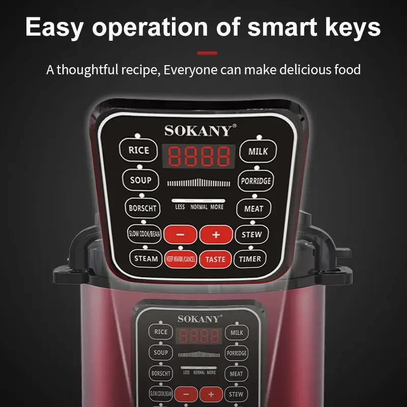 Electric Multi-Cooker, Pressure Cooker, Slow Cooker, Rice Cooker, Steamer, Includes App With Over 800 Recipes, 5-Liters