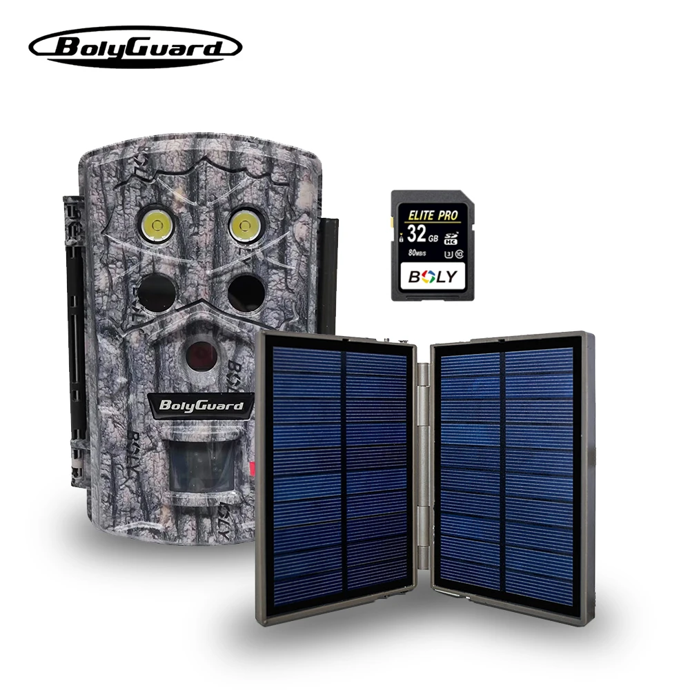 

BolyGuard BG590 4K FHD 45MP IP68 Waterproof Trail Hunting Camera 940nm 30M Night Vision Outdoor Camera 2" Display+gift SD card