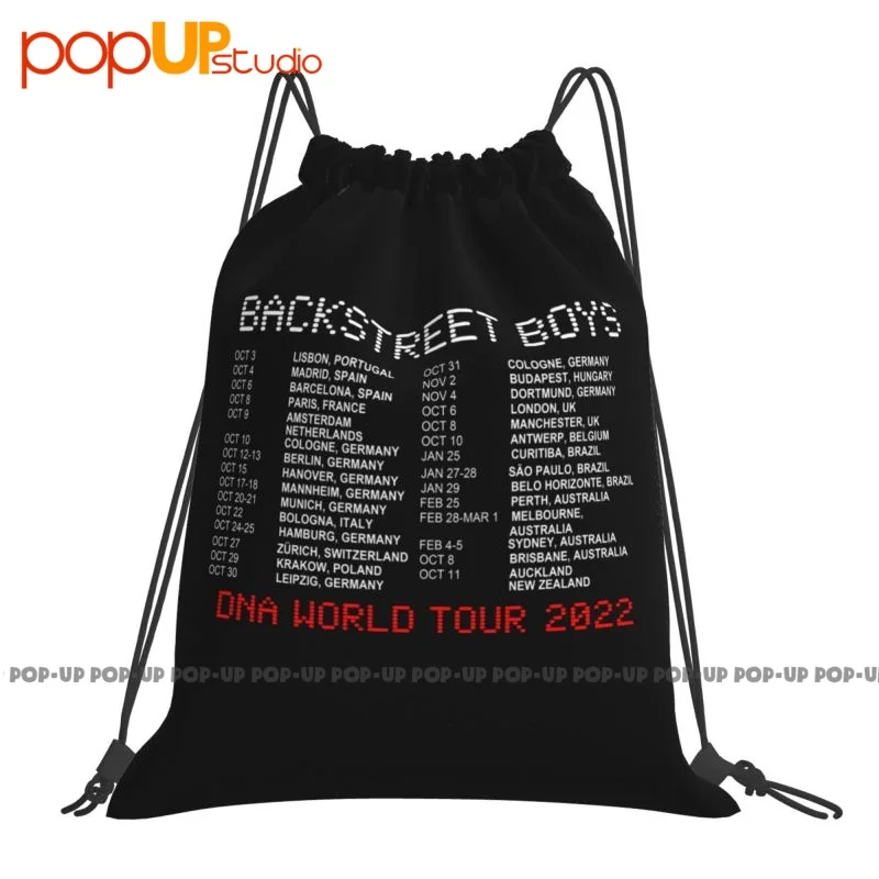 Backstreet Boys Band 2022 Dna World Tour 2022 Graphic Concert P-74 Drawstring Bags Gym Bag Softback Sports Bag