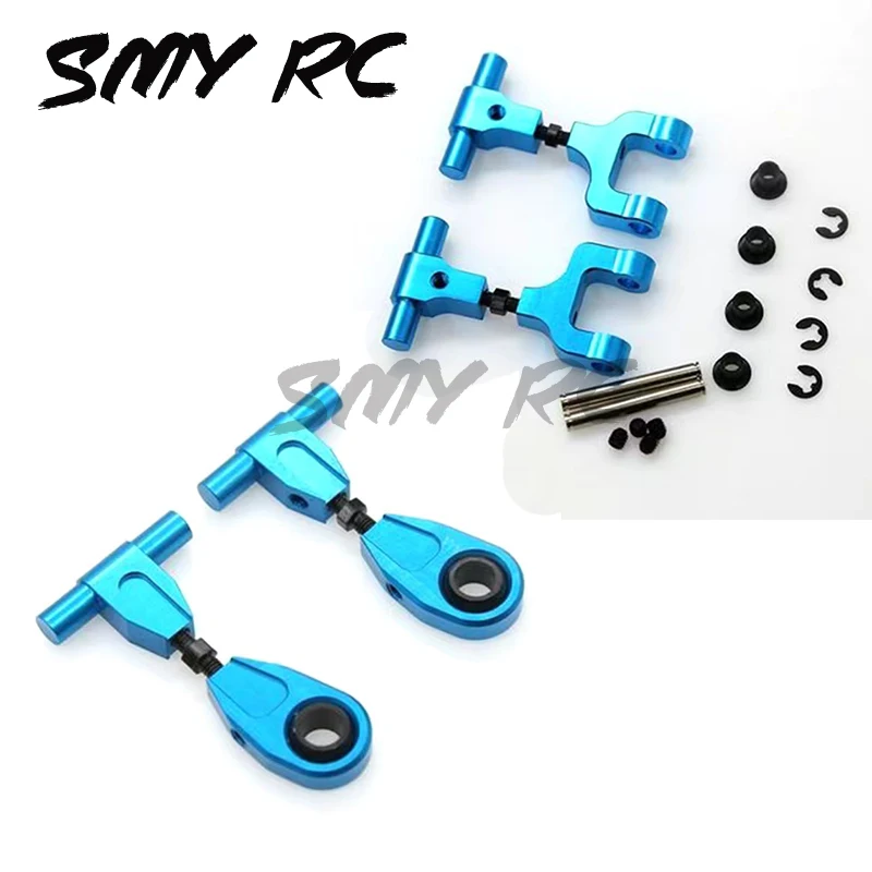 

2 Pairs Aluminum Alloy Adjustable Front Upper Suspension Arms And Rear Upper Swing Arms For Tamiya TT02 Upgrade