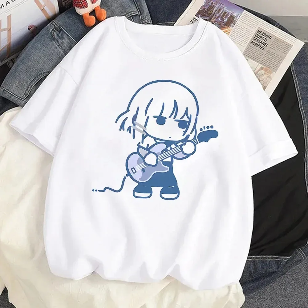 New Anime BOCCHI THE ROCK! Hitori Bocchi T-Shirt Women's Fun T-Shirt Kawaii  Unisex T-Shirt Gothic Y2k Women's Clothing