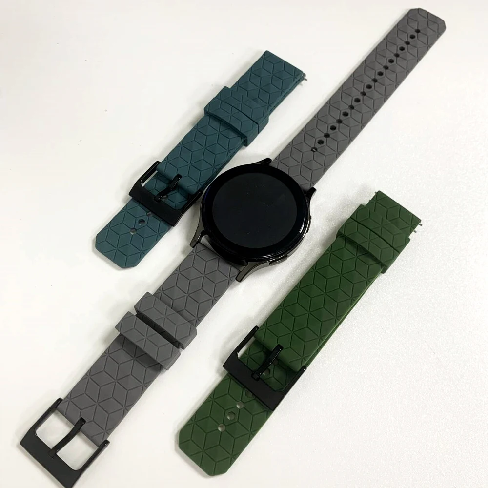 20mm 22mm Silicone Watch Bands For AMAZFIT BIP 6 5 Active 2 Stratos 3 Zepp Z Sports Strap For AMAZFIT BALANCE 2 GTS/GTR Bracelet
