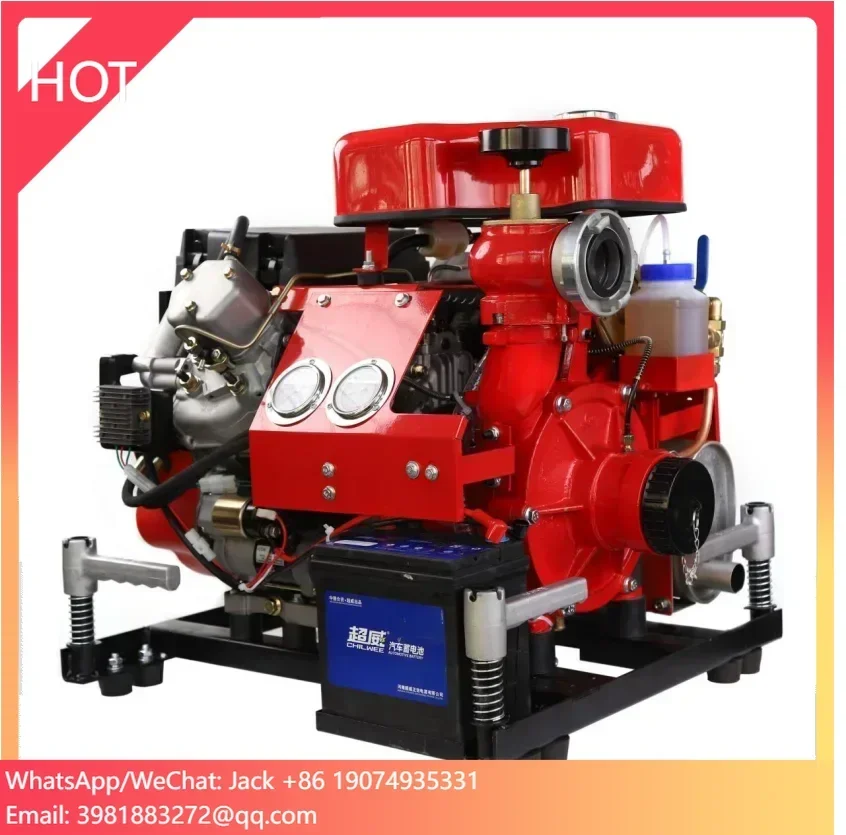 Quality Fire Boat Equipment 25hp Engine Portable Fire Fighting Centrifugal Pump for Sea Water