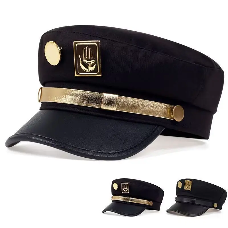 JOJO's Bizarre Adventure Hat Kujo Jotaro Same Style Hat Anime Peripheral Secondary Fashion Cosplay Hat For Comic Con Role Play