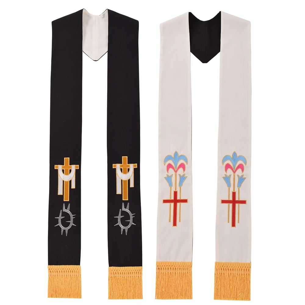 كاهن سرق رجال الدين عكسها التطريز الكنيسة سترة Chasuble زي