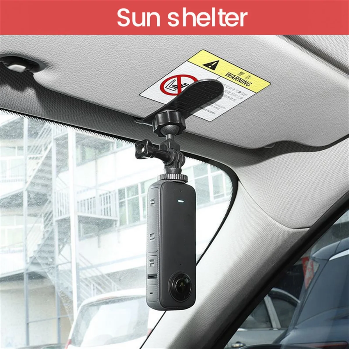 Sun Visor Mount for Insta360 X3 ONE X2/X/RS/R Gopro Panoramic Sports Camera Multifunction Sun Visor Mount