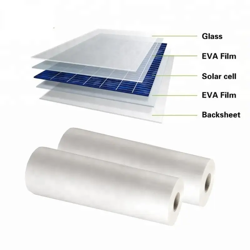 Solar Panel EVA Film Solar Cell Encapsulation EVA Glue Film. Thickness 0.3mm Width 200/500mm Length 1000mm