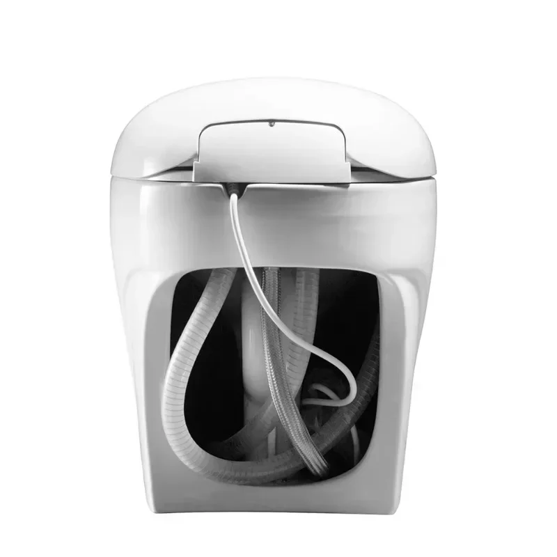 Luxury Smart Bidet with Hidden Water Tank Ceramic Integrated Toilet Automatic Operation for Ultimate Bathroom Experience