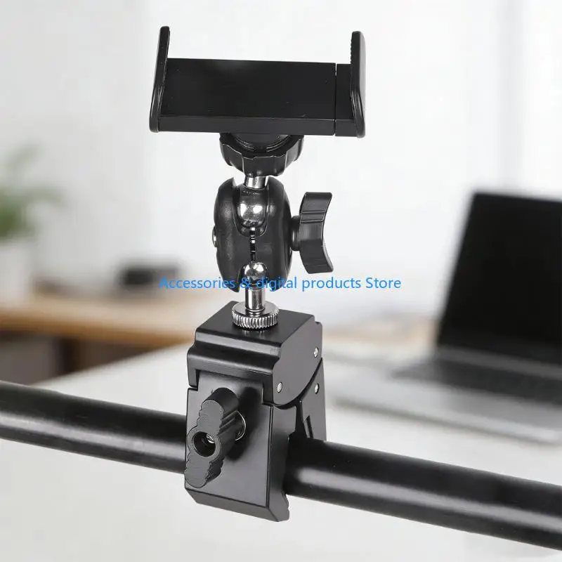 77JD Adjustable Phone Holder For Music Stand Mic Boom Tube Fitness Equipment