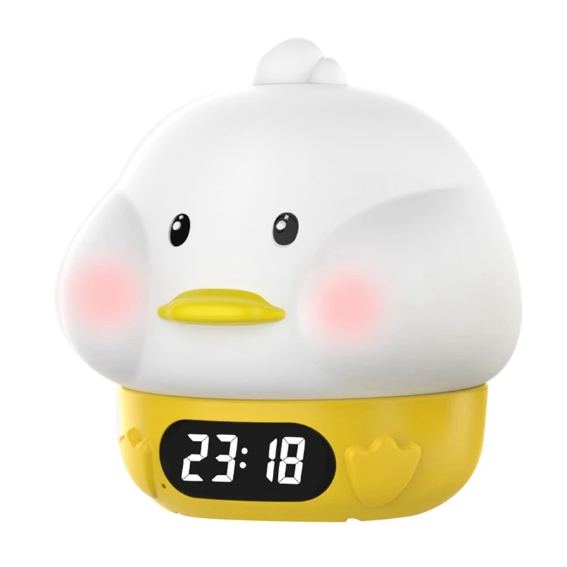 Light Alarm Clock, Adults And Children's Bedrooms, Features Snooze Function And USB Charger Port, Dual Alarms