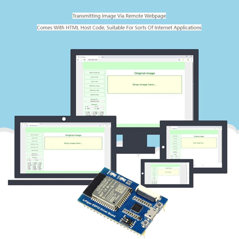 ESP32 Wireless Powered Epaper Module WiFi E Ink Controller Board Bluetooth-compatible E-Paper Raw Panel for Arduino