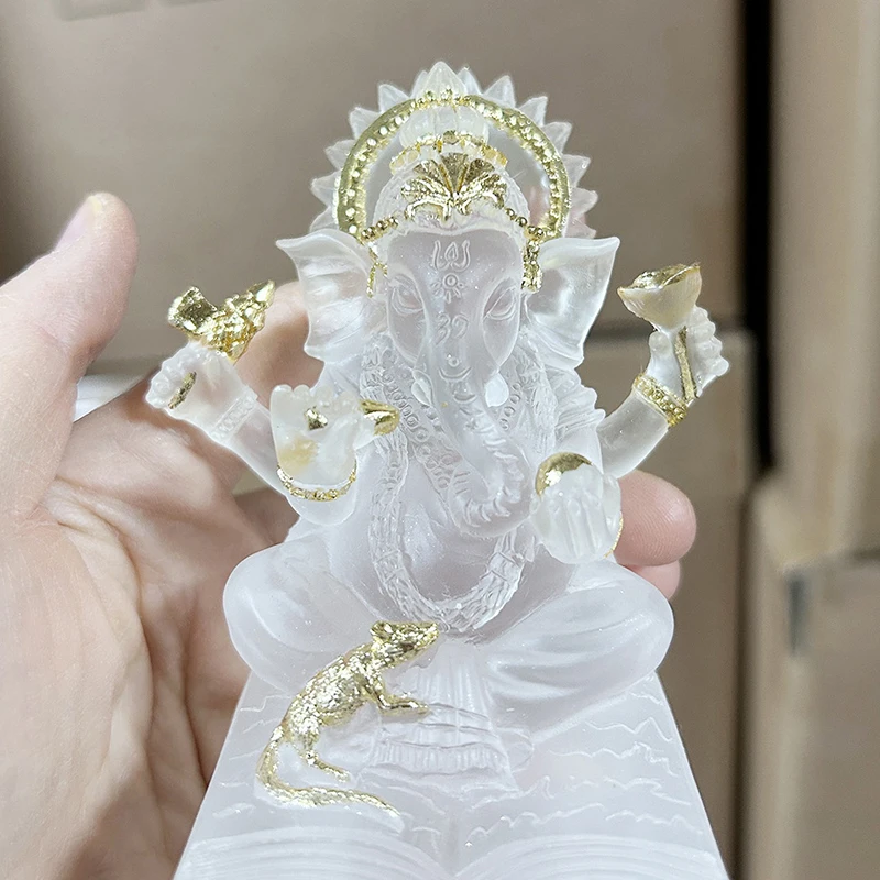 Southeast Asian Indian Buddha Elephant God Ornament Elephant Hindu God Sculpture Figurines Home Office Decoration Buddha Statues