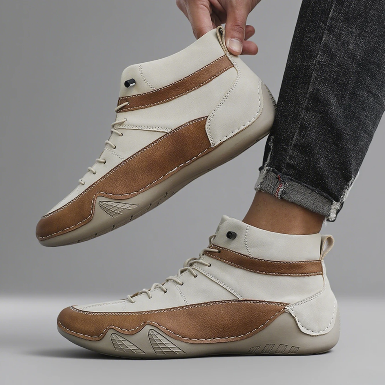 Ankle Boots Designer Luxury Brand Retro Fashion Lightweight Shock-absorbing Running Shoes Platform Boots Men Boat Shoe Sneakers