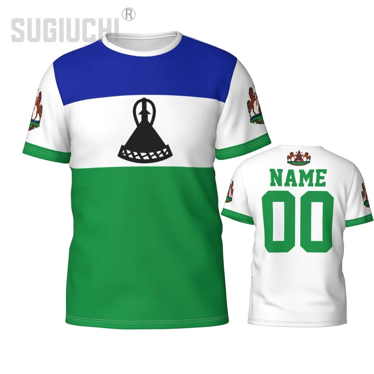 Custom Name Number Lesotho Flag Emblem 3D T-shirts For Men Women Tees jersey team Clothes Soccer Football Fans Gift T shirt