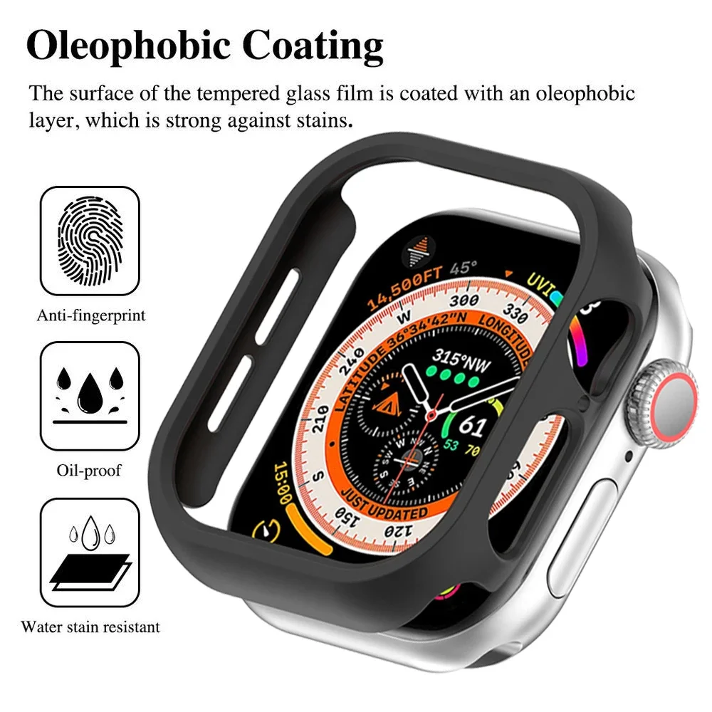 Hard PC Cover For iWatch Series 10 42MM 46MM Hollow Protector Smartwatch Accessories Shockproof Anti Scratch Case Bumper