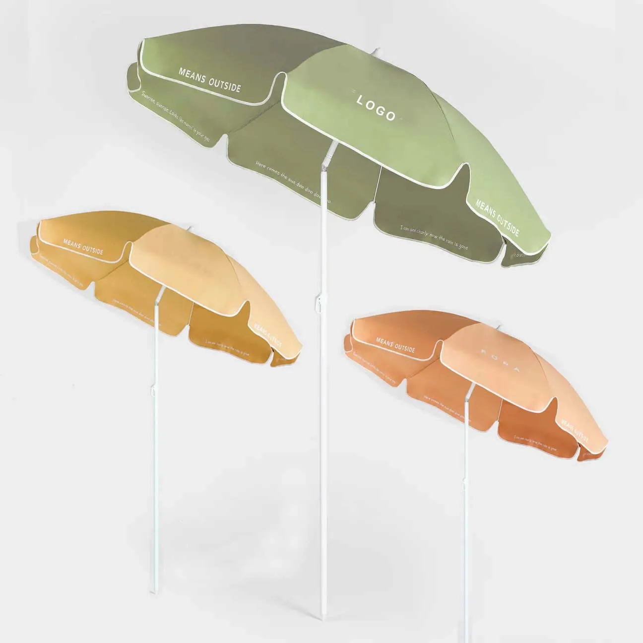 

Summer Portable Diameter 160 cm Double-layer UV 50+ Blackout Sun Protection Garden Parasol Beach Umbrella for Sand, Sea, Camping