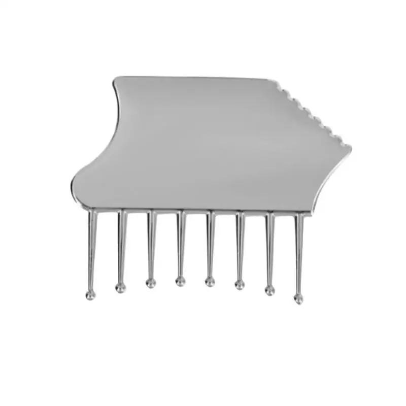 جهاز تدليك فروة الرأس المحمول من سبائك الزنك، أداة كشط غواشا للرأس والرقبة والأكتاف والساقين والذراعين لتخفيف مهدئ