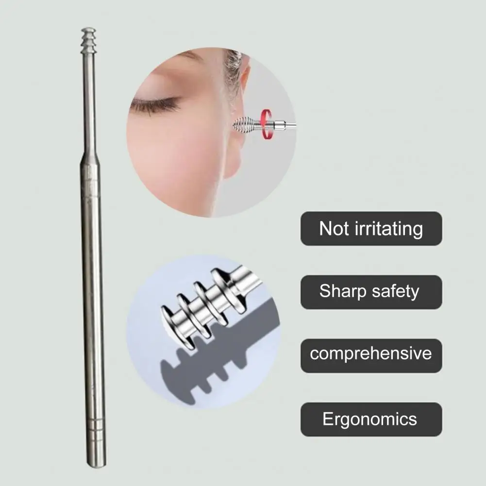 New Earwax Remover Anti-dust Comfortable Grisp Accessory Spring Ear Clean Stick Tool for Home