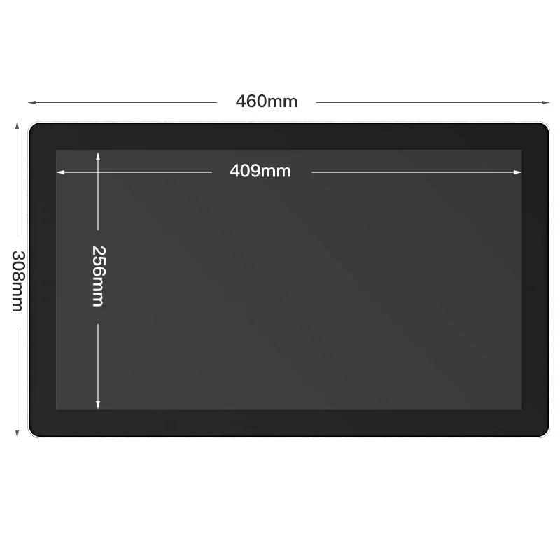 19 Inch Breed Scherm Slimme Alles-In-Één Computer Pcap Touch Rk3288 Aluminium Puur Flat Android Tablet