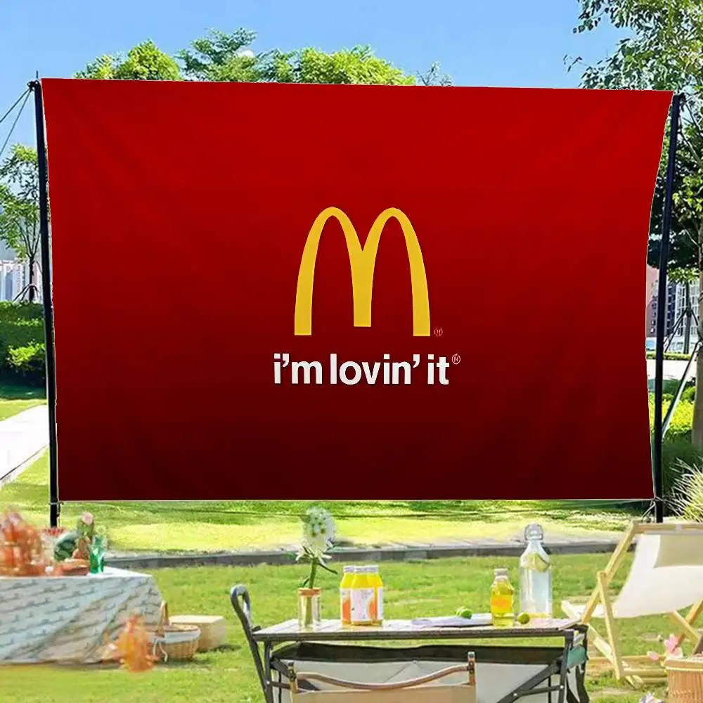 M-Mcdonalds Logo Family Gatherings Outdoor Atmosphere Flags Camping Decorations Banners