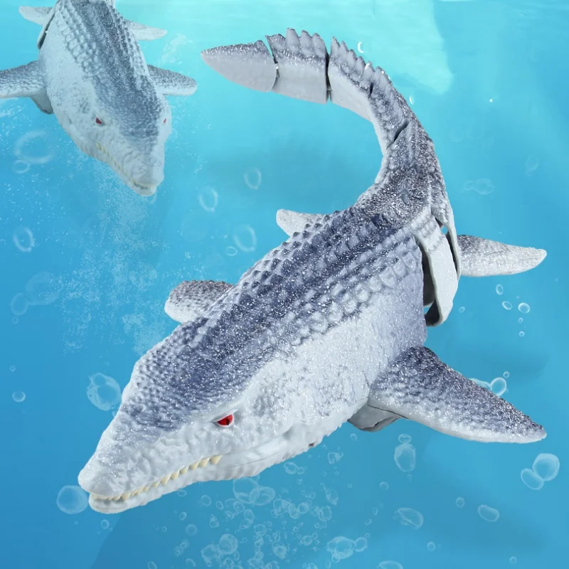 Rc Mosasaur Dinosaur 2.4ghz Electric Fish Gift Toy Underwater Swimming Pool Aquatic Simulation Dinosaur Swimming Fish Toy Forkid