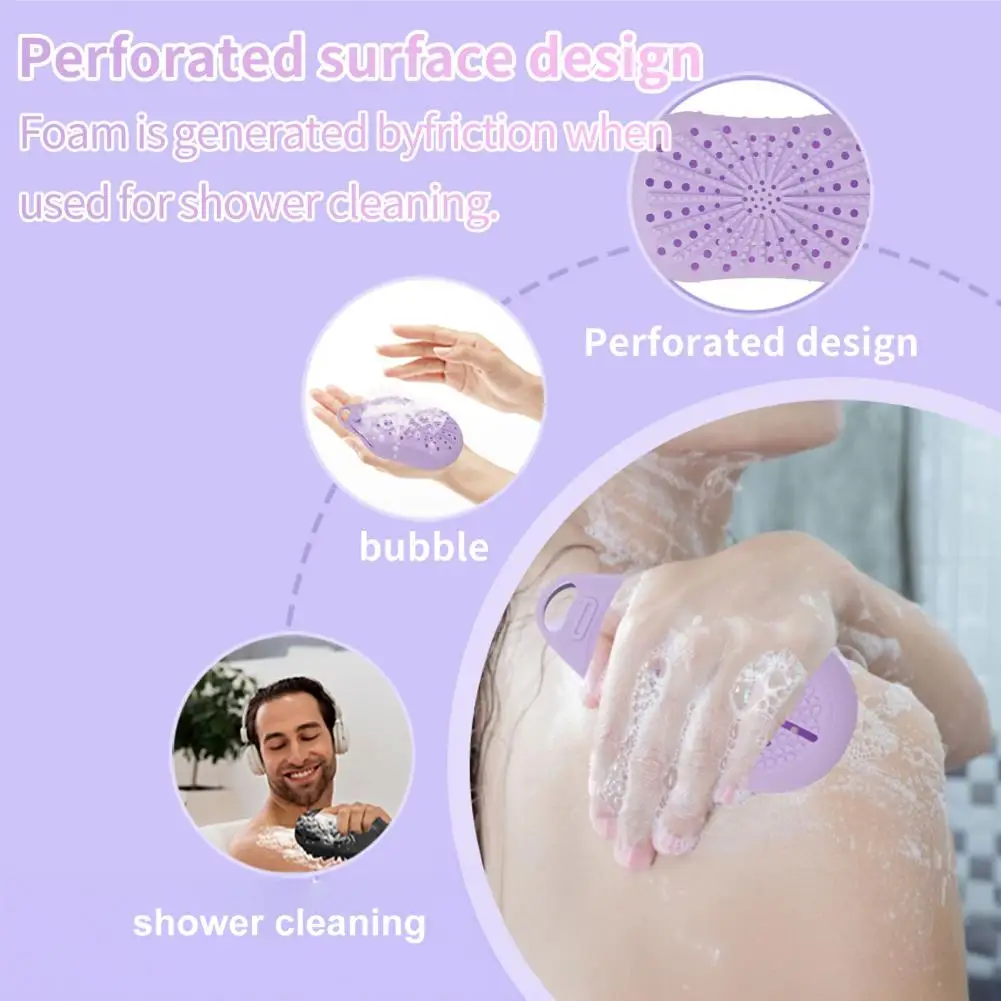 Button Design Soap Pouch Functional Soap Storage Bag Dual-sided Silicone Soap Bag with Drainage Holes for Bathroom for Bar